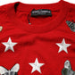 Dolce & Gabbana Multicolor Wool Butterfly Star Men Crew Neck Sweater