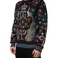 Dolce & Gabbana Bordeaux Cashmere Crown Embroidered Sweater