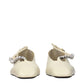 Jil Sander Beige Leather Ballet Flats