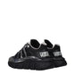 Versace Black Fabric Athletic Sneakers