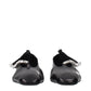 Jil Sander Black Leather Ballet Flats