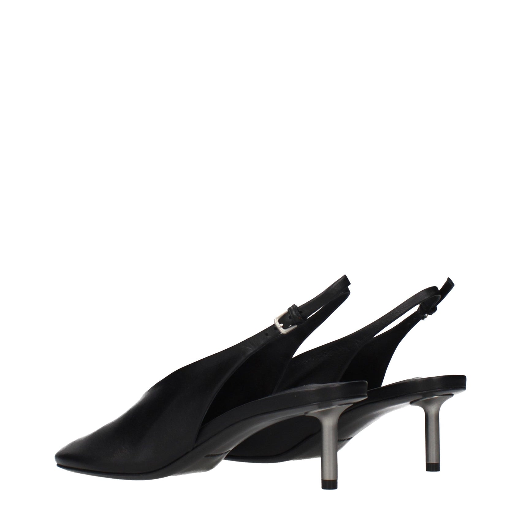Jil Sander Black Leather High Heel Pumps