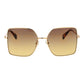 Max Mara Gold Metal Sunglasses