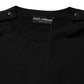 Dolce & Gabbana Black Crew Neck Long Sleeve Pullover Sweater