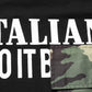 Dolce & Gabbana Black Camouflage Graphic Cotton Crewneck T-shirt