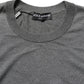 Dolce & Gabbana Gray Long Sleeves Crew Neck Pullover Sweater