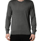 Dolce & Gabbana Gray Long Sleeves Crew Neck Pullover Sweater