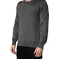 Dolce & Gabbana Gray Long Sleeves Crew Neck Pullover Sweater