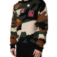 Dolce & Gabbana Multicolor Intarsia Knit Camouflage Pullover Sweater