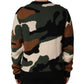 Dolce & Gabbana Multicolor Intarsia Knit Camouflage Pullover Sweater