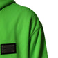 Dolce & Gabbana Green FullZip Fleece HoodedSweatshirt Sweater
