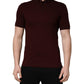 Dolce & Gabbana Maroon Collared Short Sleeves Polo T-shirt