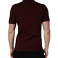 Dolce & Gabbana Maroon Collared Short Sleeves Polo T-shirt