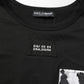 Dolce & Gabbana Black Camouflage Pocket Oversized T-shirt