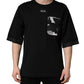 Dolce & Gabbana Black Camouflage Pocket Oversized T-shirt