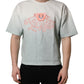 Dolce & Gabbana Green Tie-Dye Graphic Print Cotton Crewneck  T-shirt