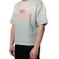 Dolce & Gabbana Green Tie-Dye Graphic Print Cotton Crewneck  T-shirt