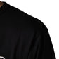 Dolce & Gabbana Black Angel Print Cotton Crew Neck T-shirt