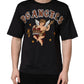 Dolce & Gabbana Black Angel Print Cotton Crew Neck T-shirt