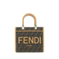 Fendi Brown Fabric Shoulder Bag