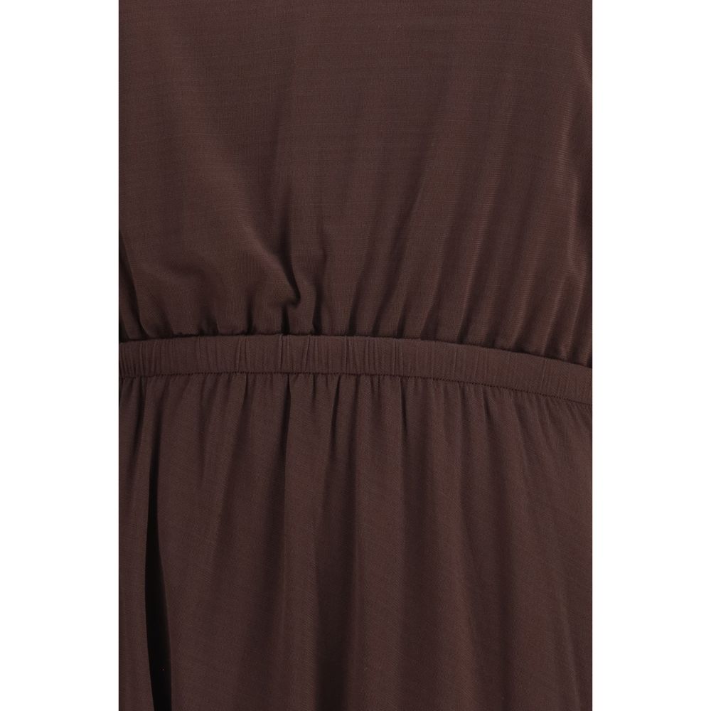 Lemaire Brown Viscose Casual Dress