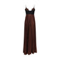 Self-Portrait Brown Polyester Casual Dress