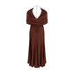 Self-Portrait Brown Viscose Casual Dress