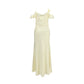 Self-Portrait Bicolor Polyester Casual Dress