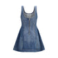 Self-Portrait Blue Cotton Casual Dress
