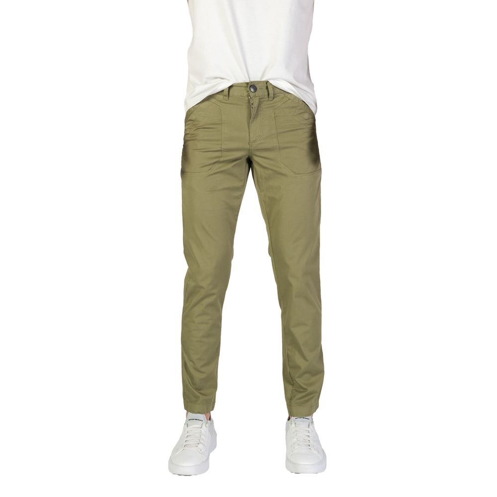Refrigiwear Green Cotton Casual Pants