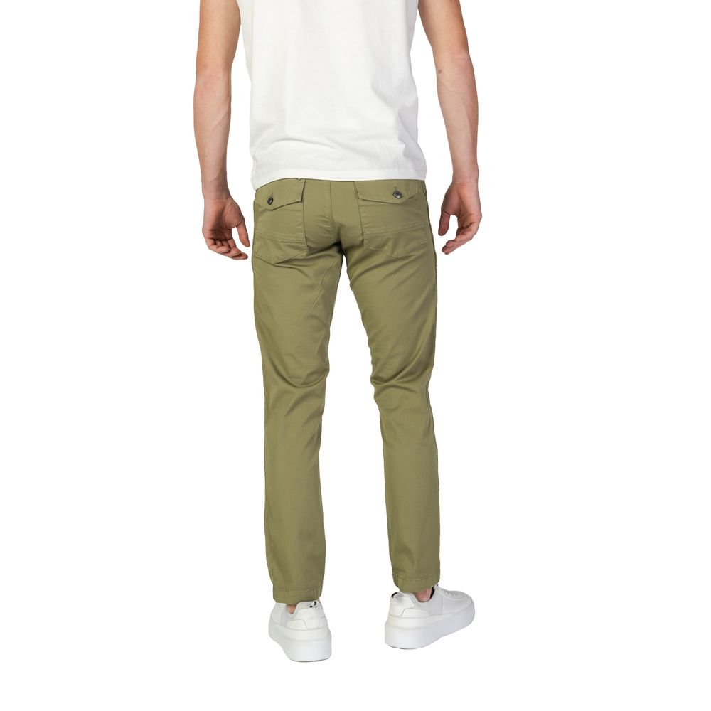 Refrigiwear Green Cotton Casual Pants