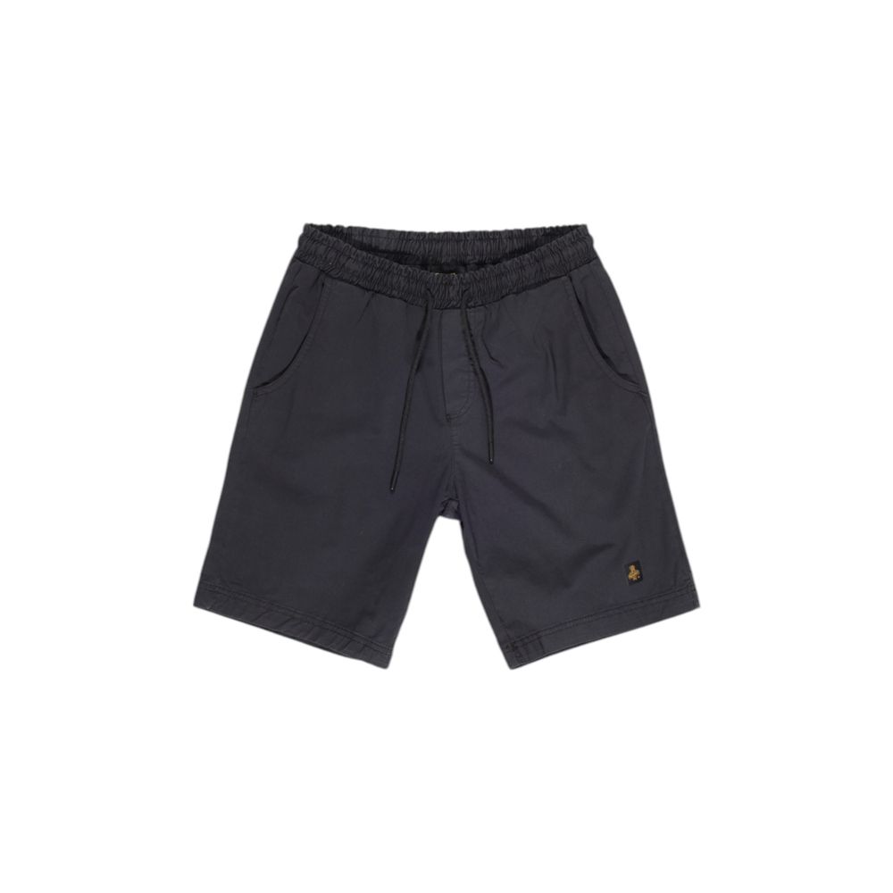 Refrigiwear Black Cotton Bermuda Shorts