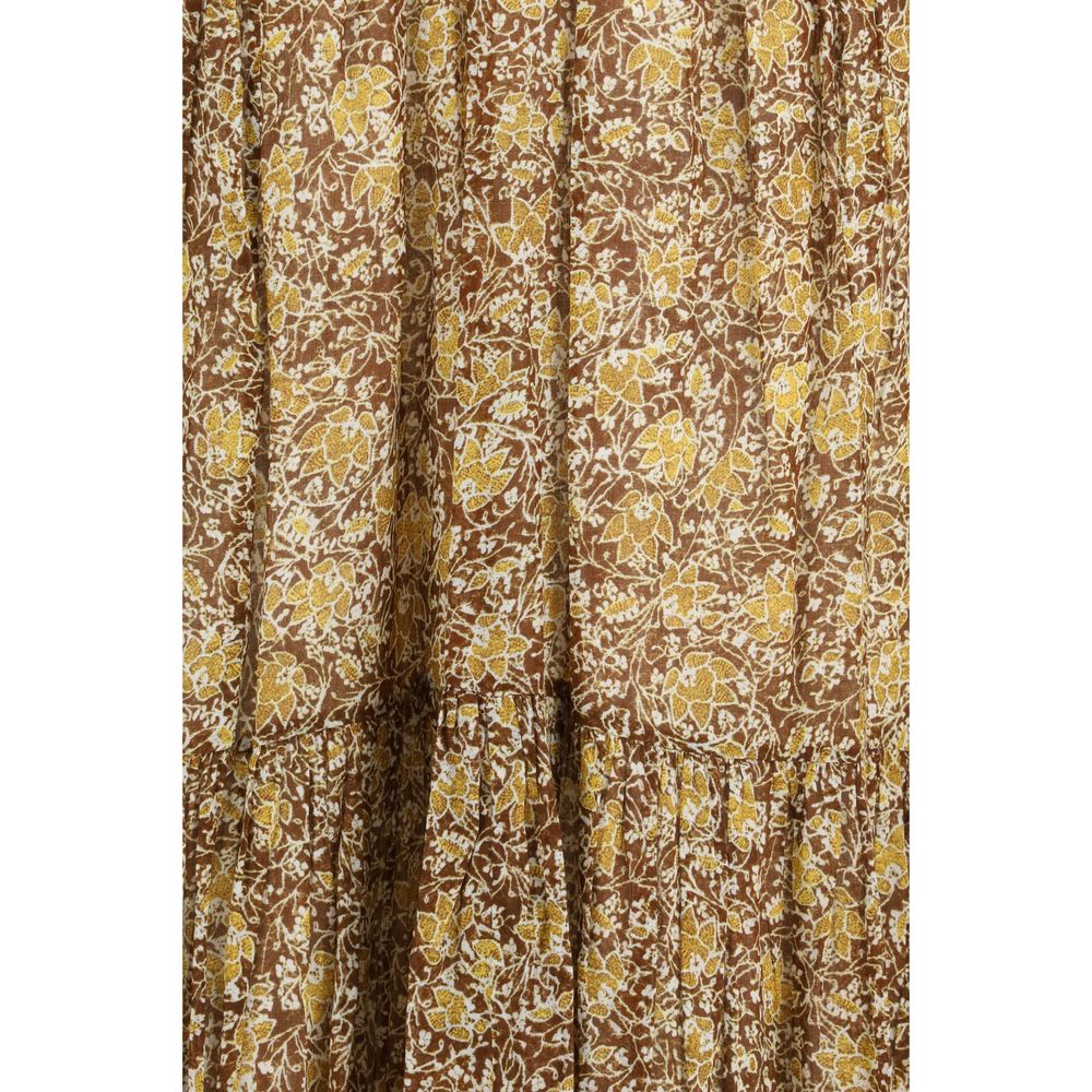 Marant Etoile Bicolor Cotton Casual Dress