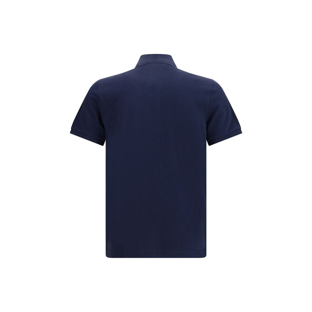 Moose Knuckles Blue Cotton Polo Shirt