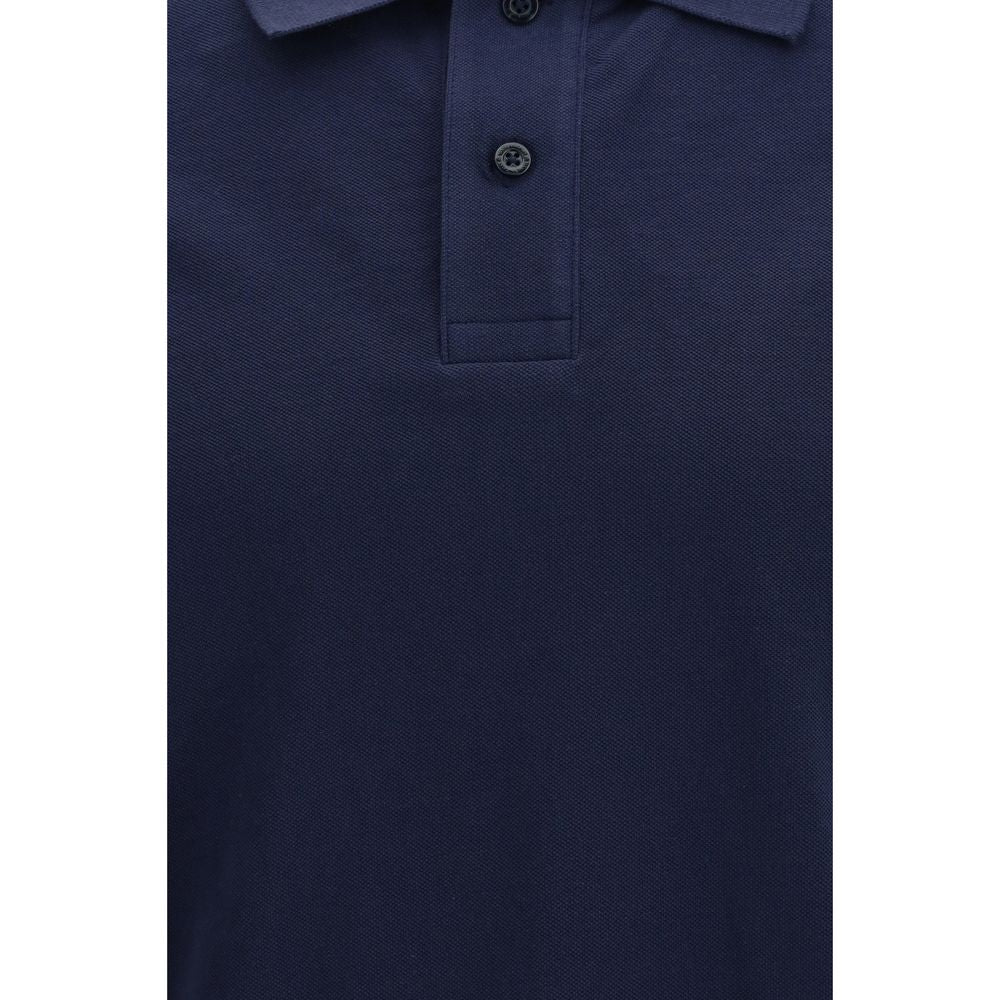 Moose Knuckles Blue Cotton Polo Shirt