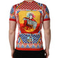 Dolce & Gabbana Multicolor Carretto Print Crew Neck T-shirt