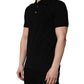 Dolce & Gabbana Black Cotton Collared Short Sleeves Men Polo T-shirt