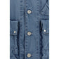 C.P. Company Blue Cotton Full-Length Jacket