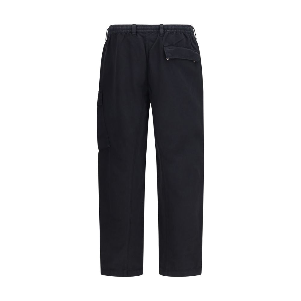 C.P. Company Black Cotton Cargo Pants