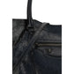 Balenciaga Black Lamb Ovis Aries Shoulder Bag