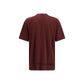 Comme Des Garçons Bordeaux Cotton T-Shirt