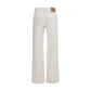 Ami Paris White Cotton Straight-Leg Jeans