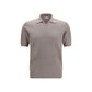 Brunello Cucinelli Gray Cotton Polo Shirt