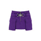 Versace Purple Viscose Mini Skirt