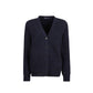 Prada Blue Cotton Cardigan