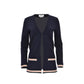Thom Browne Blue Cotton Cardigan