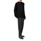 Jil Sander Black Alpaca Leather Sweater