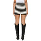Celine Black Cotton Mini Skirt