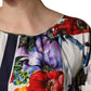 Dolce & Gabbana Multicolor Patchwork Cotton Poplin Mini Dress