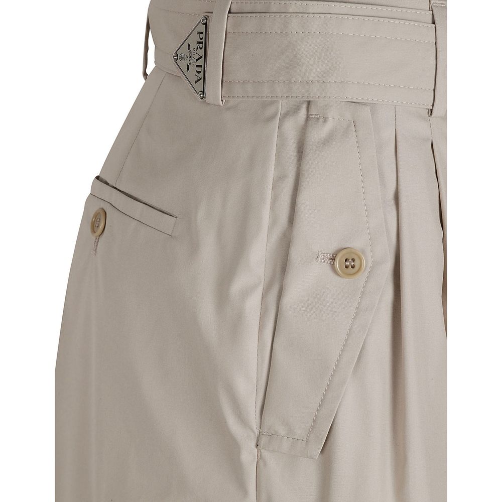 Prada Beige Cotton Cargo Pants